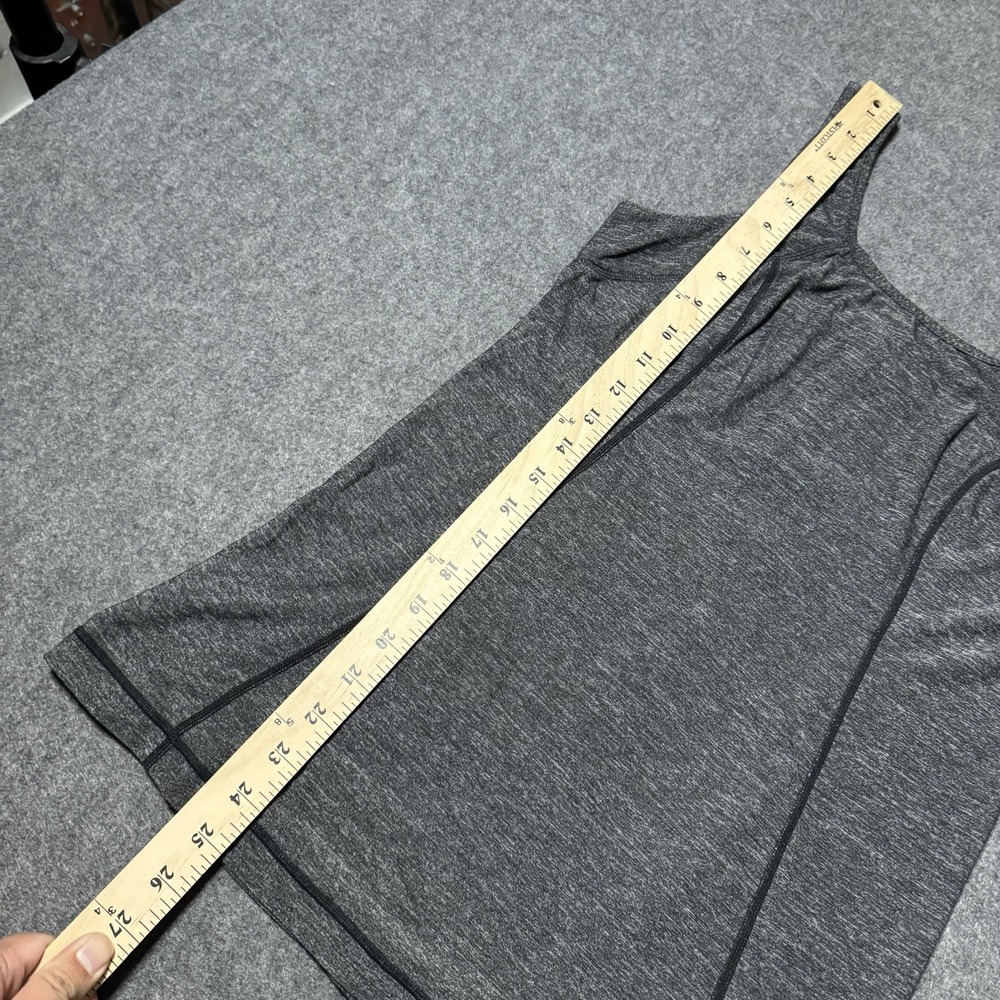 Lululemon Women's Run Free Dash‎ Ruffle Tank Top Heathered Gray Size 8 Athletic - Picture 7 of 7